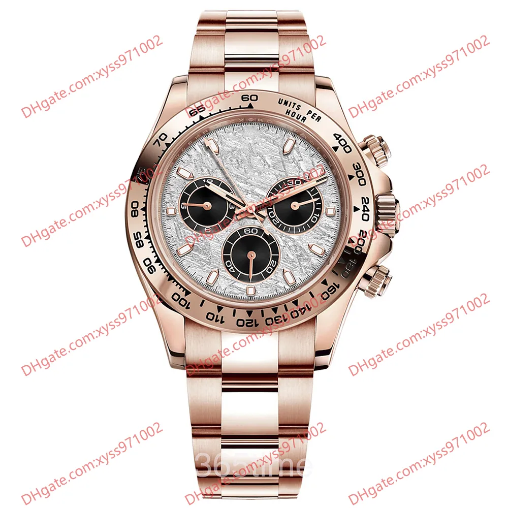 Men's Watch HighQuality Factory 2813 Automatic Mechanical Watch 116505 40mm gray dial Rose Gold WristWatch Band Watches Sapphire Glass Folding clasp wristwatches