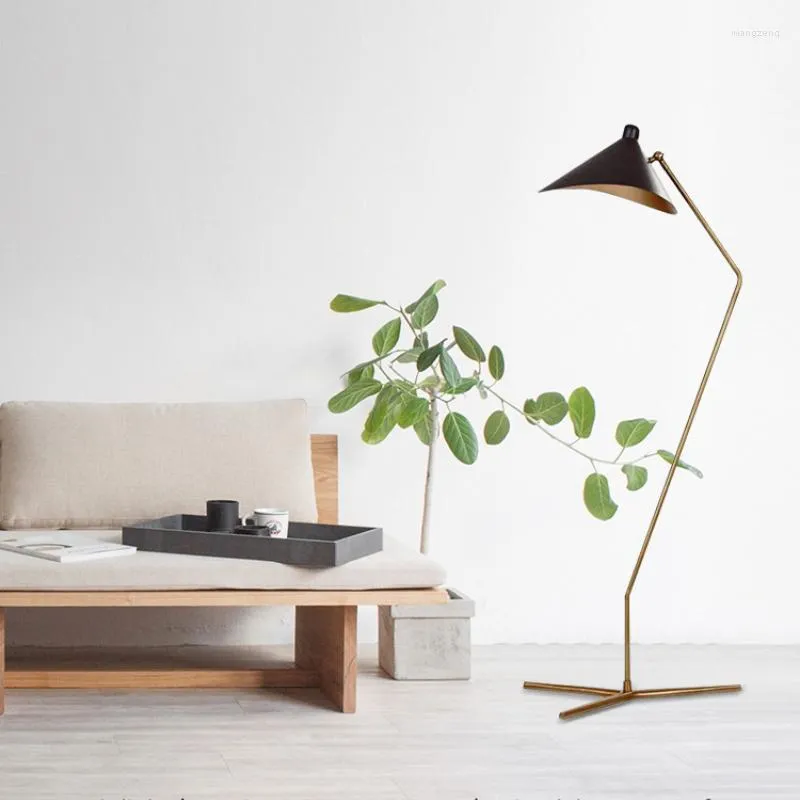 Lampadaires américain minimaliste métal salon canapé lampe créative chambre chevet étude debout lumières maison déco
