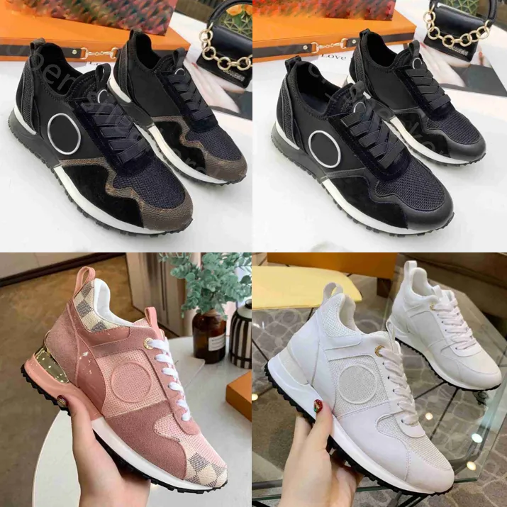 Z klasycznym Vintage Run Away Buty Designer Designer Sneakers Luksusowe trenerzy skórzane Masowe śmieci w Luxely Tourse Vuttonly Crossbody Viutonly Vittonly 9FG7