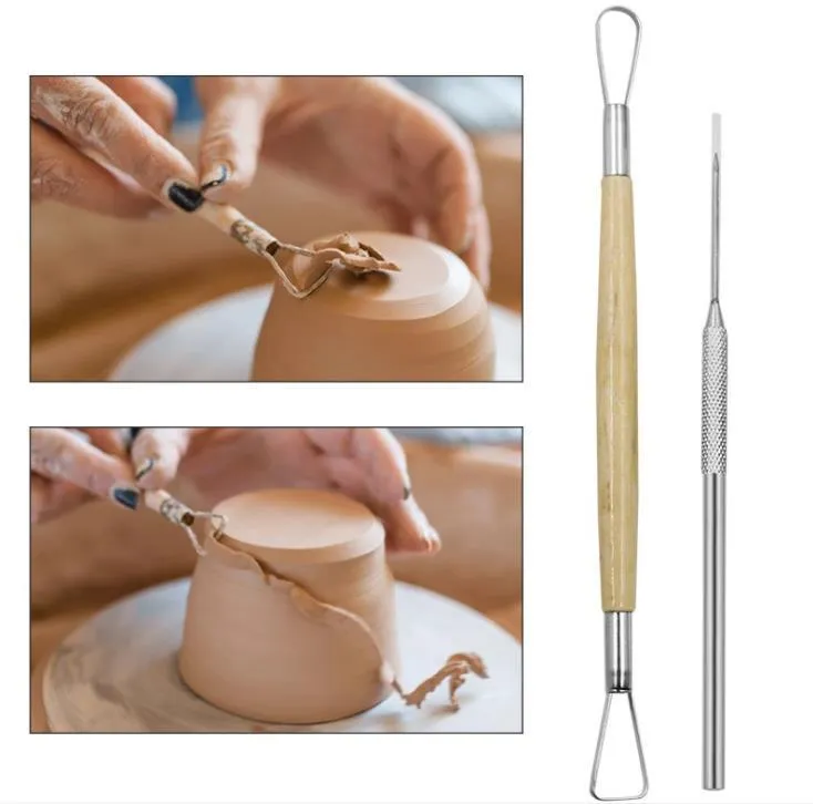 Reusable Diy Pottery Tool Kit Home Handwork Clay Sculpture Ceramics Molding Drawing Tools SN4860