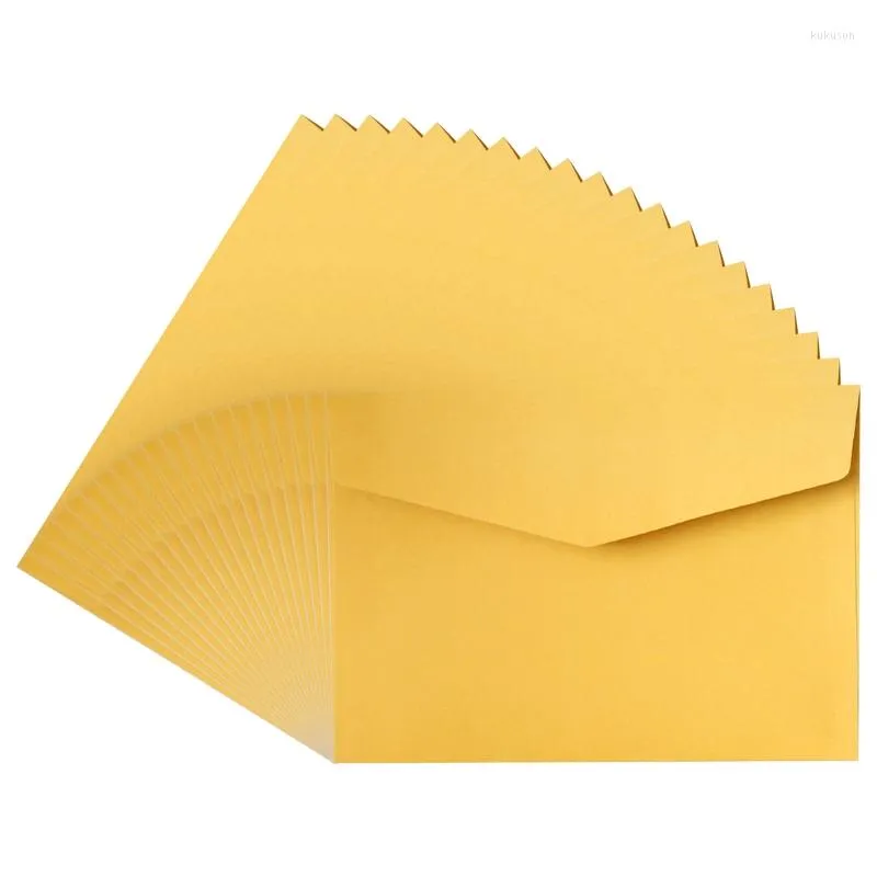 Embrulho de presente 20 pcs grandes envelopes coloridos de cor sólida em dinheiro escrita escrita estacionária para orçamento de negócios