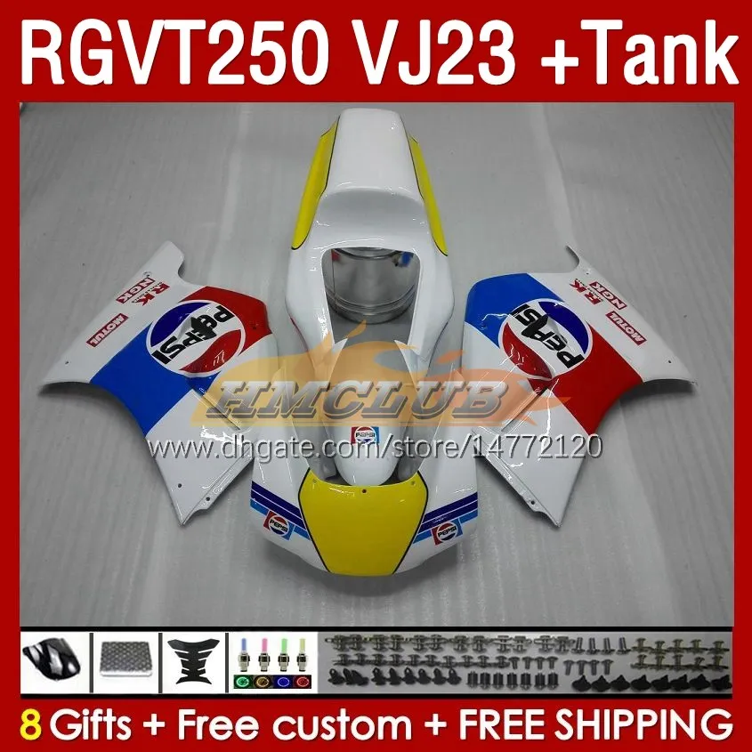 Fairings Kit Tank لـ Suzuki SAPC VJ23 RGVT250 RGV-250CC 97-98 BodyWorks 161NO.70 RGVT-25