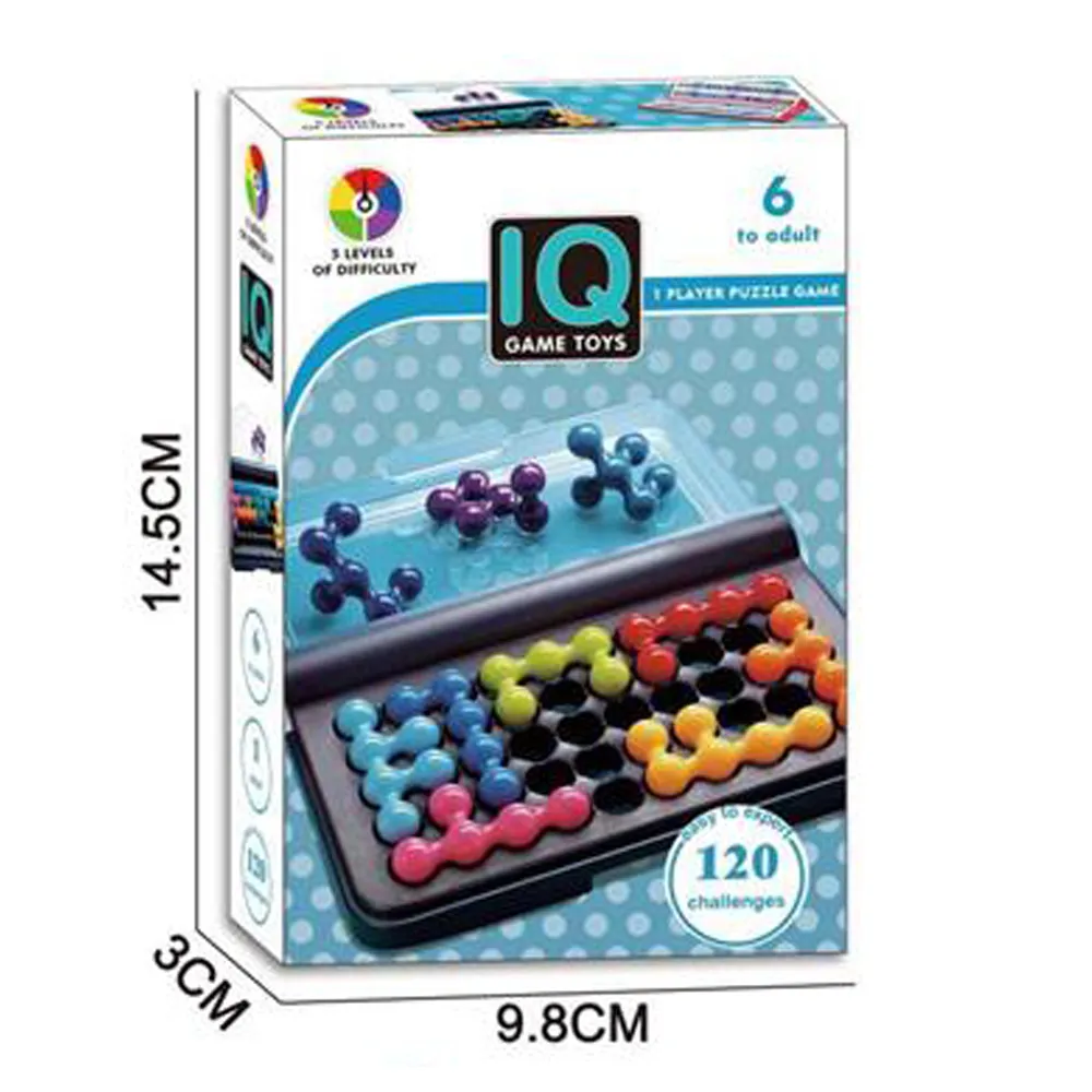 Intelligence Toys 3D Puzzle Travel Game Smart IQ -games met 120 uitdagingen Parent Child Interaction 5 -niveaus van moeilijkheidsgraad