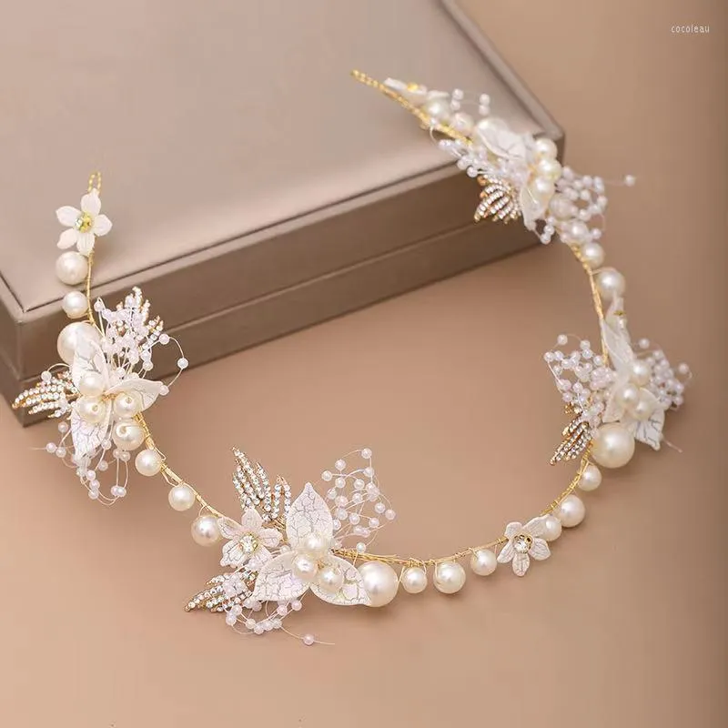 Pinces à cheveux couronne pour enfants coiffure Super fée princesse Mori bandeau pour fille coréenne spectacle de fleurs demoiselle d'honneur de la mariée