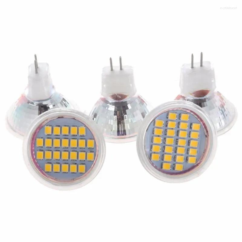 5pcs 1.5W DC12V MR11 G4 LED Bulb 24 3528 SMD 1210 2835 White/Warm White Lamp Mini Spotlight Chandelier Lustre