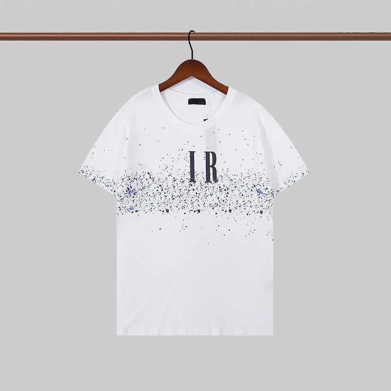Designer skjorta man tee f￶r mens hip hop t retro ￶verdimensionerad r￶d hj￤rta orm spray tshirt kvinna vit kort ￤rm bomull andas anti