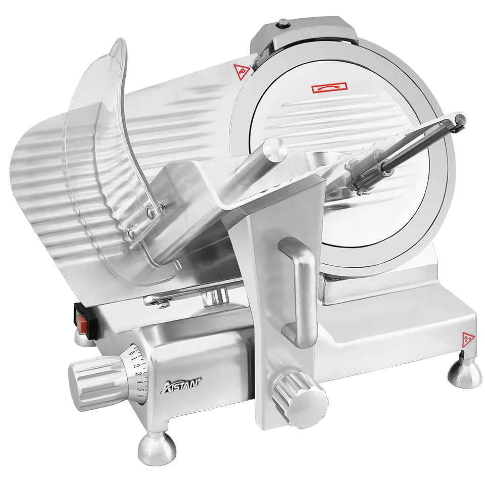 SY300L Commercial Luxury Frozen Meat Slicer Machine Aluminum polished and anodized