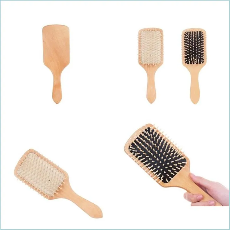 Disposable Comb Both Dry Wet Big Board Comb Wood Mass Combs Comfortable