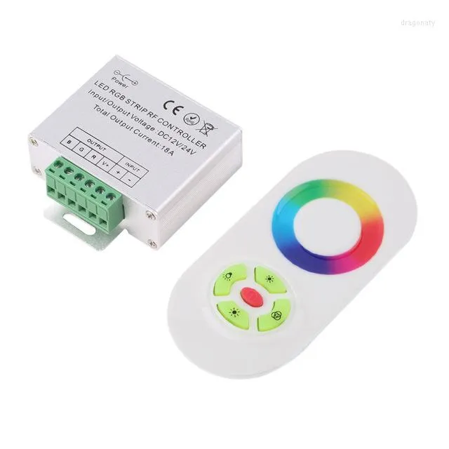 Kontrolery DC12-24V bezprzewodowe RF SMD RGB Pasek LED Światło Światło Duchowy Dimmer Paszy Controlak