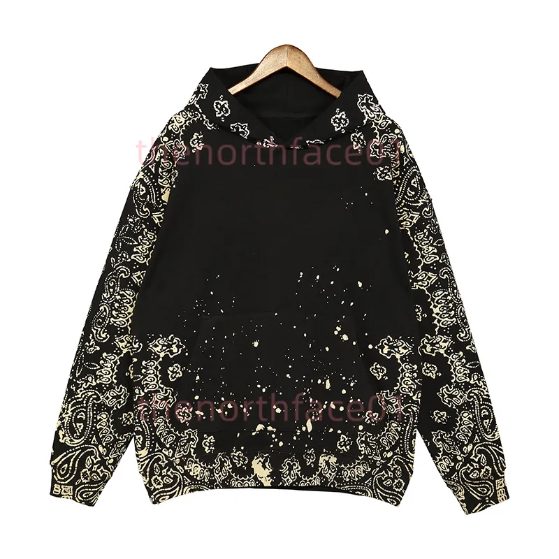 High Street Women Mens Hodies Womens Fashion Cashew Flowers Printing Sweatshirts Unisex Casual Loose Sweter Jacket Size S-XL