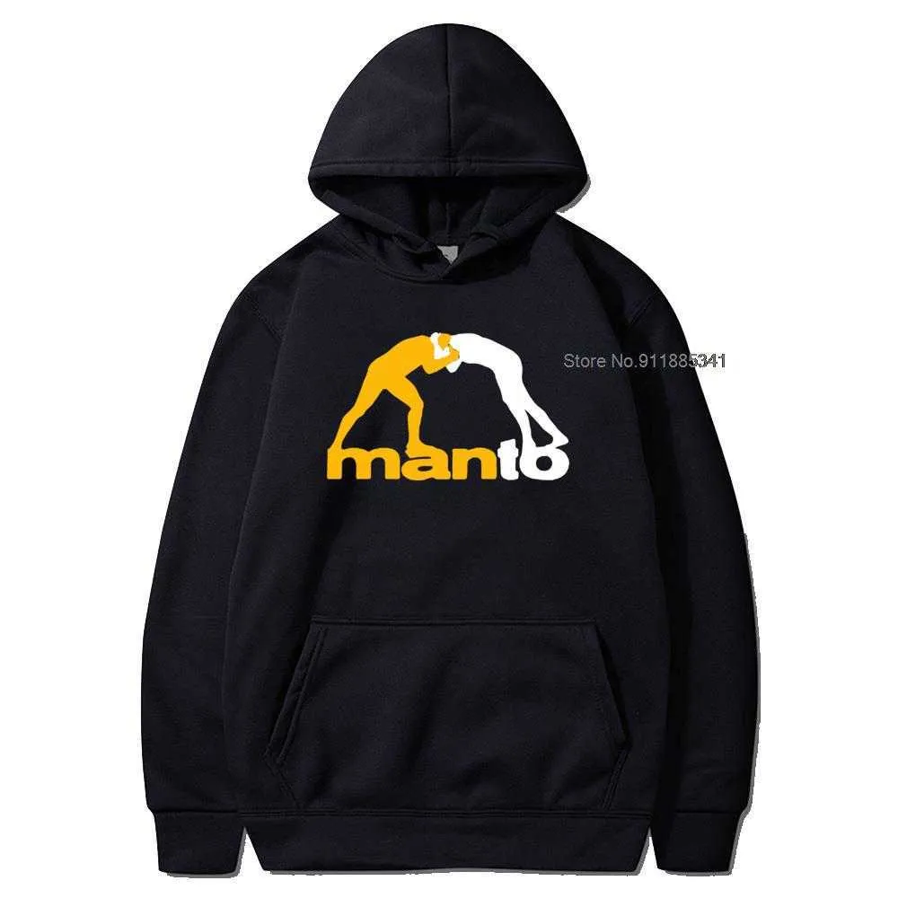 Herren Hoodies Sweatshirts New MANTO Brasilianischer Jiu Jitsu Martialer Arter Herren Schwarze Hoodies Größe S-5XL Mode Neuer Kapuzenpullover T221008