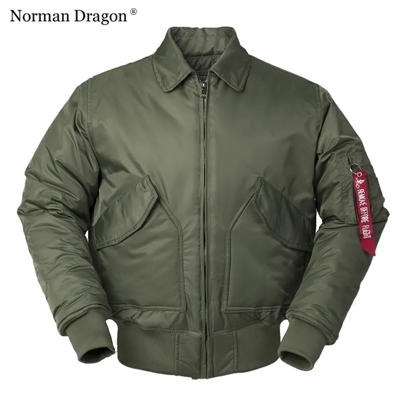 Masculino abaixo Parkas CWU45P de alta qualidade de nylon masculino jaqueta de bombardeiro inverno verde preto preto acolchoado jaqueta de vôo à prova de vento 221010