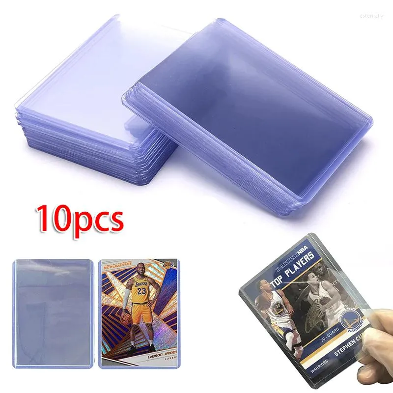 Cartes de voeux 10 pièces porte-cartes Po Transparent couche extérieure Protection Film protecteur manches Business Collection