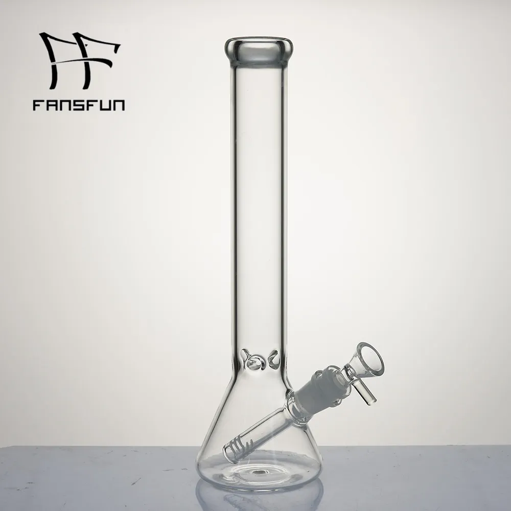 Bong di vetro da 12 pollici Fumo Pipa ad acqua Free Downstem Bowl beaker Narghilè Dab Oil Rigs Giunto femminile 19MM Bubbler