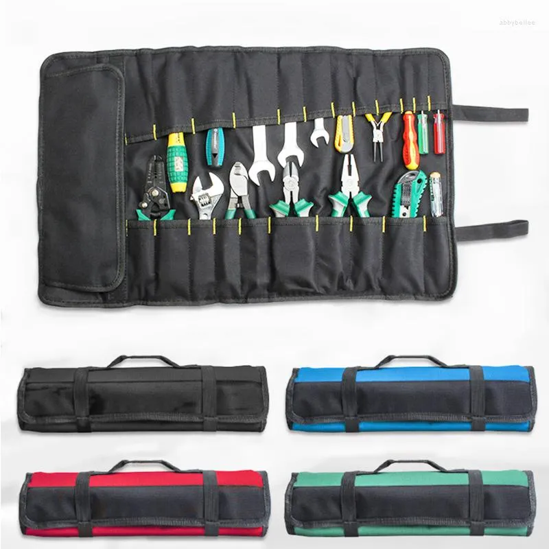 Storage Bags Reel Rolling Car Tool Bag Pouch Professional Electricians Organizer Multi-purpose Repair Kit 2022
