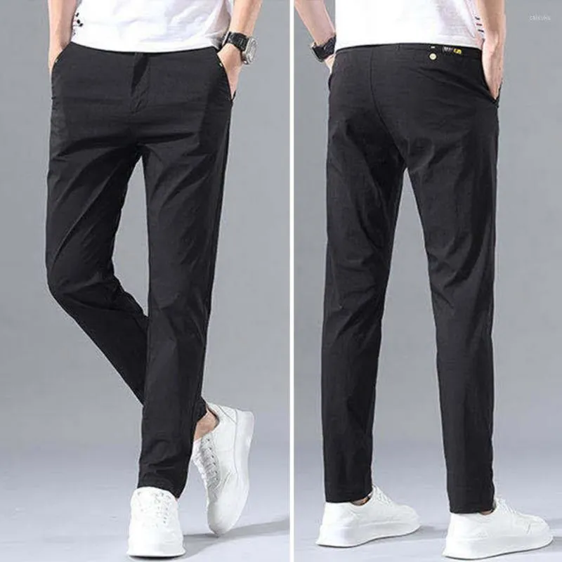 Мужские брюки 2022 весна летние мужские сплошные цветные карманы осени Прямые брюки для мужской уличной одежды