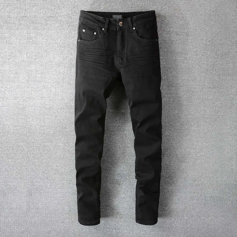 Mens Black Skinny Fit Designer Jeans Denim Slim Fit Classic Biker Hip Hop Rock Jogger Big And Tall Moto Straight Leg Distressed From Highdhgaters 69 DHgate.Com