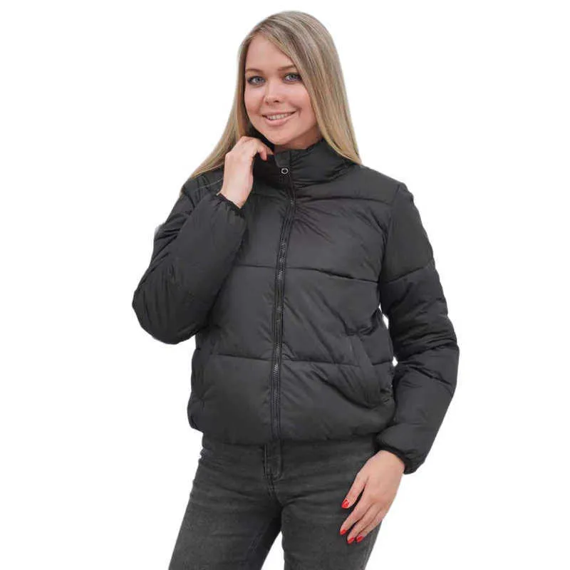 Parkas pour femmes -10centigrades doudoune femmes 2021 manteau à bulles surdimensionné hiver automne col montant coton rembourrage chaud solide Parka ventes T221011