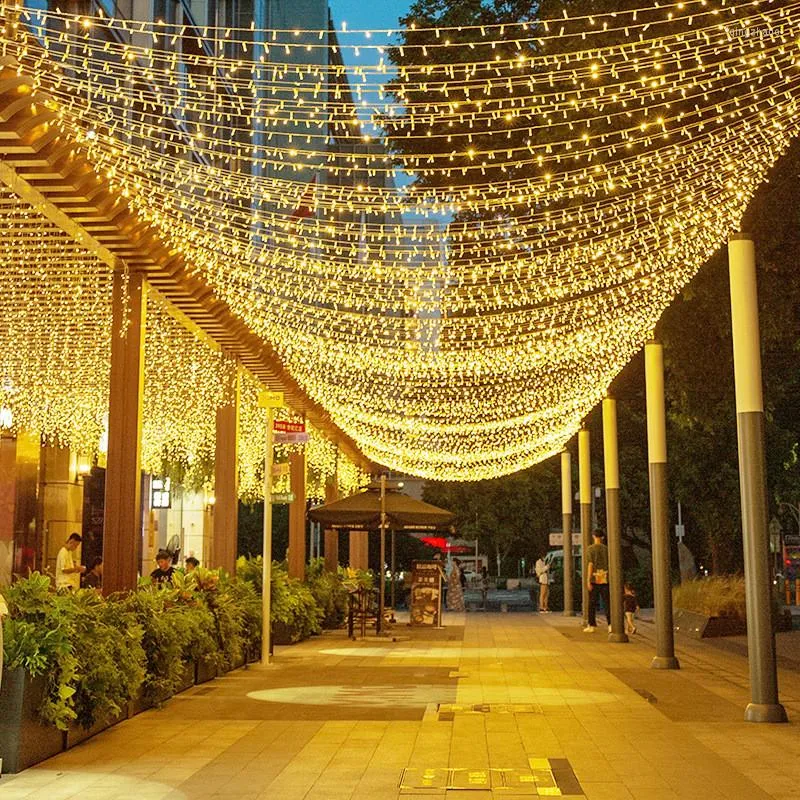 Cordes Navidad LED guirlandes lumineuses guirlandes décorations de noël pour la maison en plein air fête de mariage décor de jardin rue