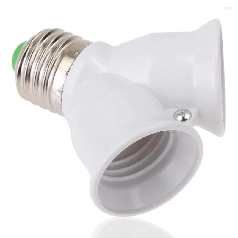 Supports de lampe Ménage Vis E27 LED Base Ampoule Socket À 2-E27 Splitter Adaptateur Titulaire