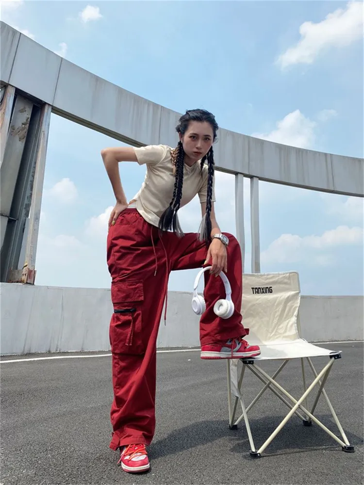 90s combat clearance trousers with tassels