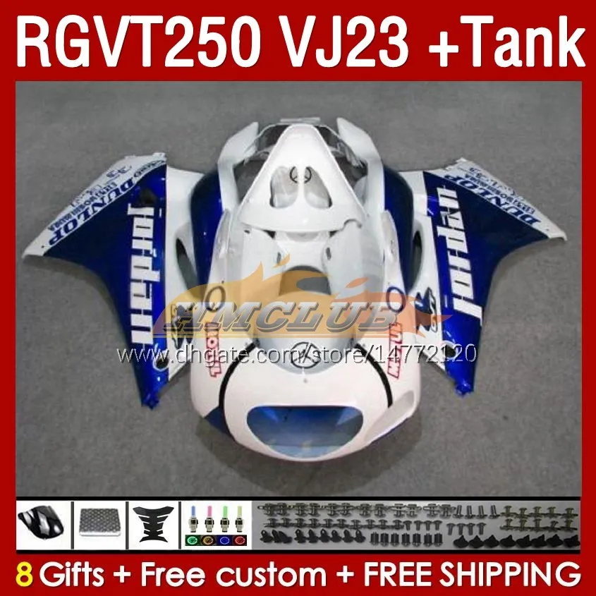 Zbiornik Fairings do Suzuki RGV250 SAPC VJ23 RGVT250 RGV-25CC 97 98 Bodywork 161NO.32 RGVT-250 RGV-250 Panel RGVT 250 CC 250CC 1997 1998 ABS Fairing Białe Białe