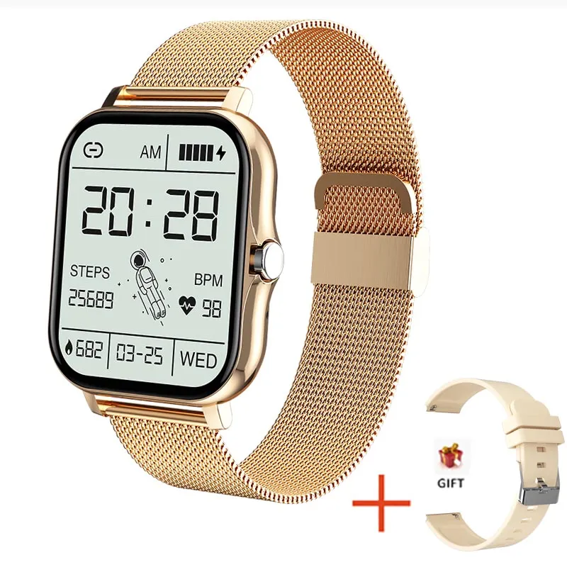 Inteligentne zegarki SmartClock Smartwatch Pełny dotyk Sport Fitness Tracker Bluetooth Call Women for Android iOS iOS - Apple Remote