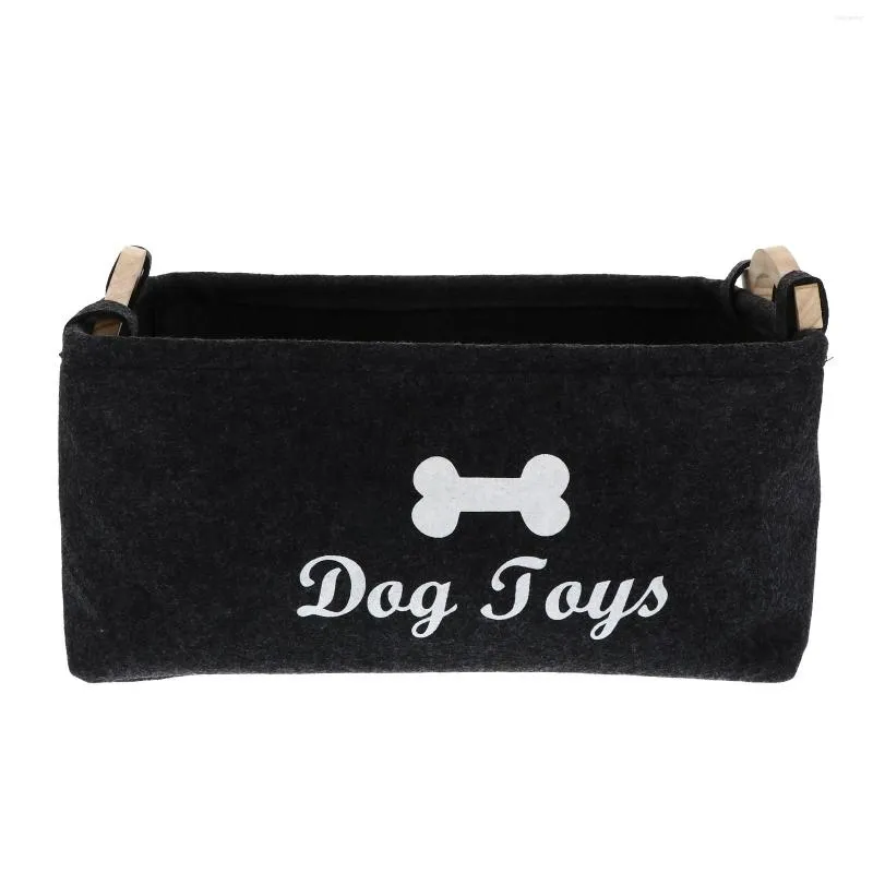 Dog Apparel Pet Storage Basket For Organizing Toys Blankets Leashes And Food