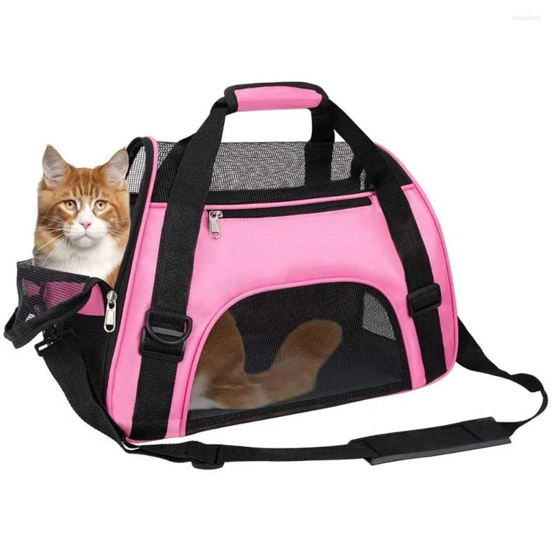 Coprisedili per auto per cani Borse Marsupi morbidi Borsa per animali portatile Marsupio rosa Gatto blu Borsa per animali domestici traspirante da viaggio in uscita