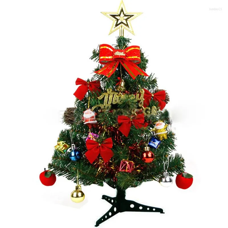 Decorações de Natal Árvore de plástico Papai Noel Gift Ornament Decar