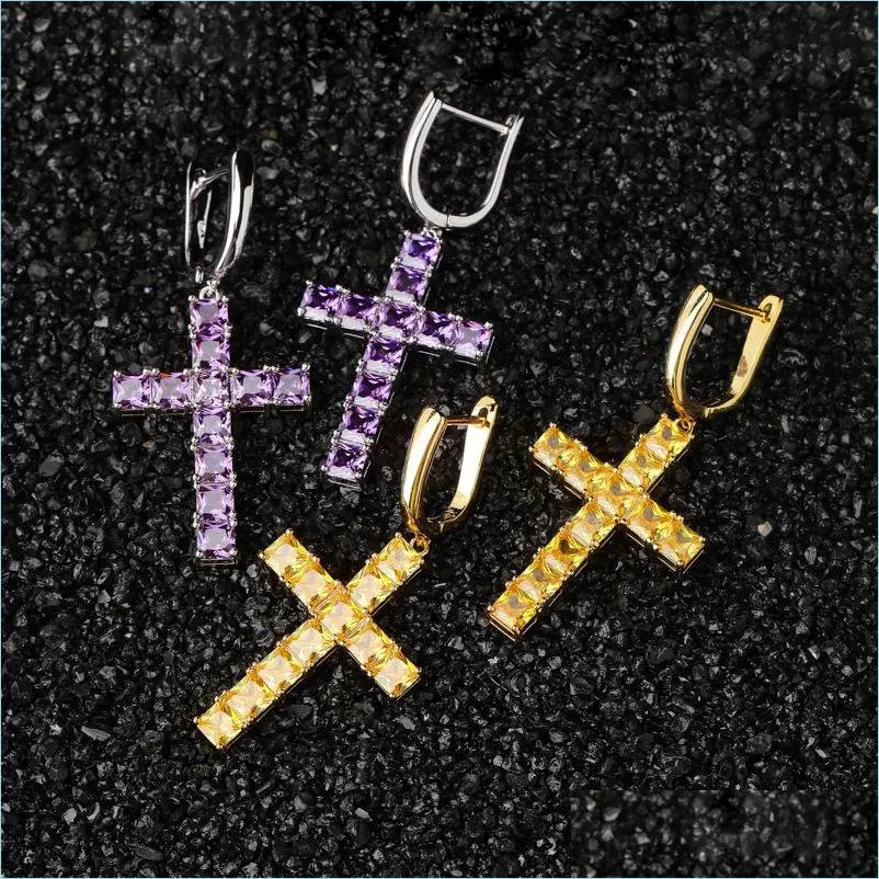 Noeud de luxe Designer Bijoux Femmes Noeud Boucles d'oreilles Hip Hop Bijoux Hommes Boucles d'oreilles Iced Out Diamond Cross Hoop 60 T2 Drop Livraison 2022 Dhw2F