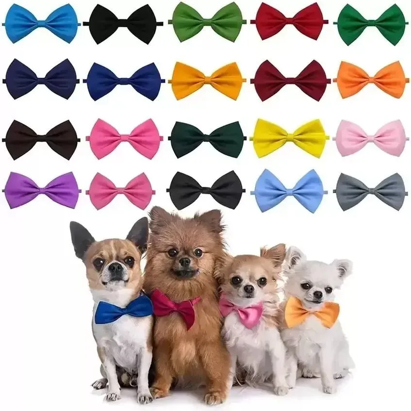 Pet Köpek Giyim Bow Ties yaka ayarlanabilir kedi yayları bağlar boyun tımar aksesuarları