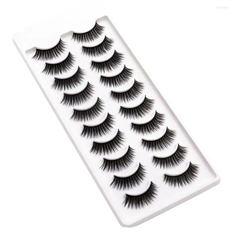 FALSE EYGRASS 5 PAIRS REAL FAKE MINK 3D Natural Lashes Soft Eyelash Extension Makeup Kit Cilios