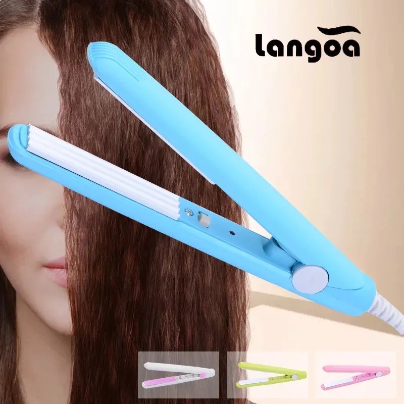 Försälj oss EU -hårrätare Lätt Mini Styling Tool Ceramic Iron Hair Starten Curler