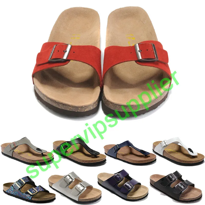 Hot Arizona été sandale liège pantoufle sandales tongs plage en gros femmes couleur mélangée décontracté diapositives chaussures plate-forme sandales taille US 4-12