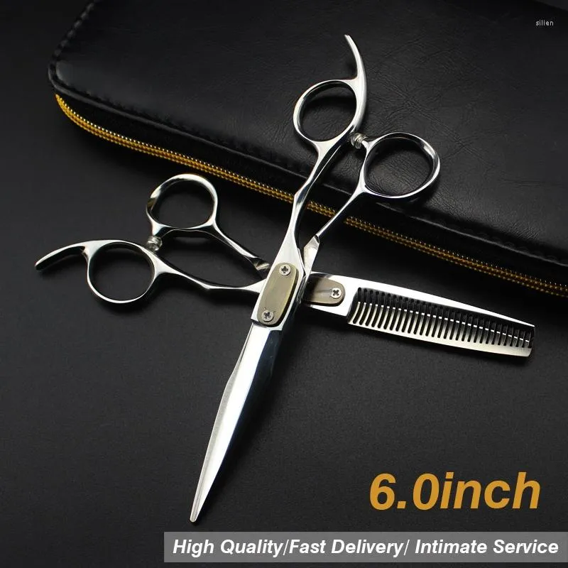 6.0 Sale Silver Japanese Hair Scissors Hairdressing Shears Hairdresser Shaver Haircut Cutting Tools