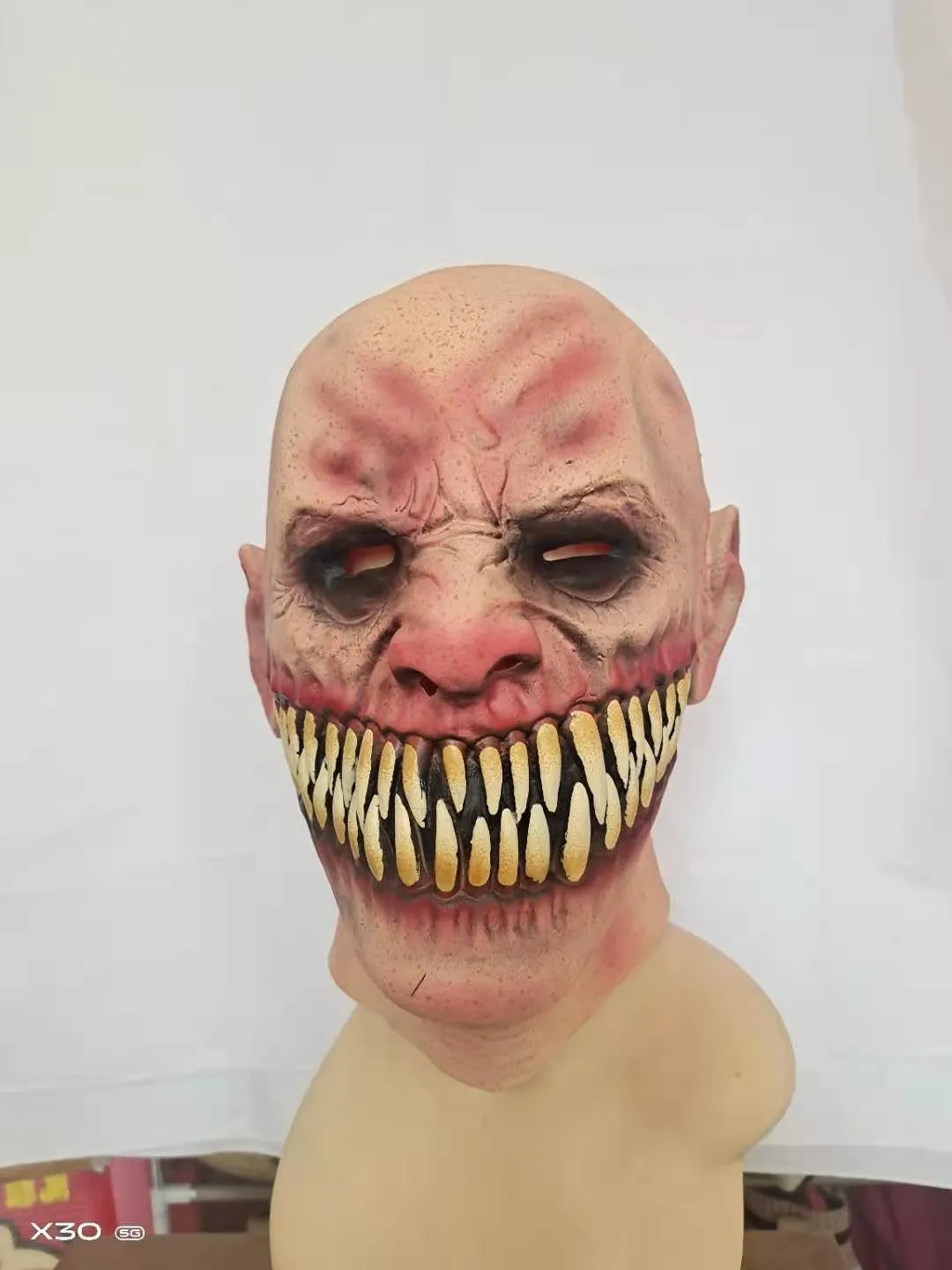 Last Us Halloween Head Mask Game Clickers Full Head Latex Mask Mushroom  Style Scary Horrible Overhead Mask for Adult