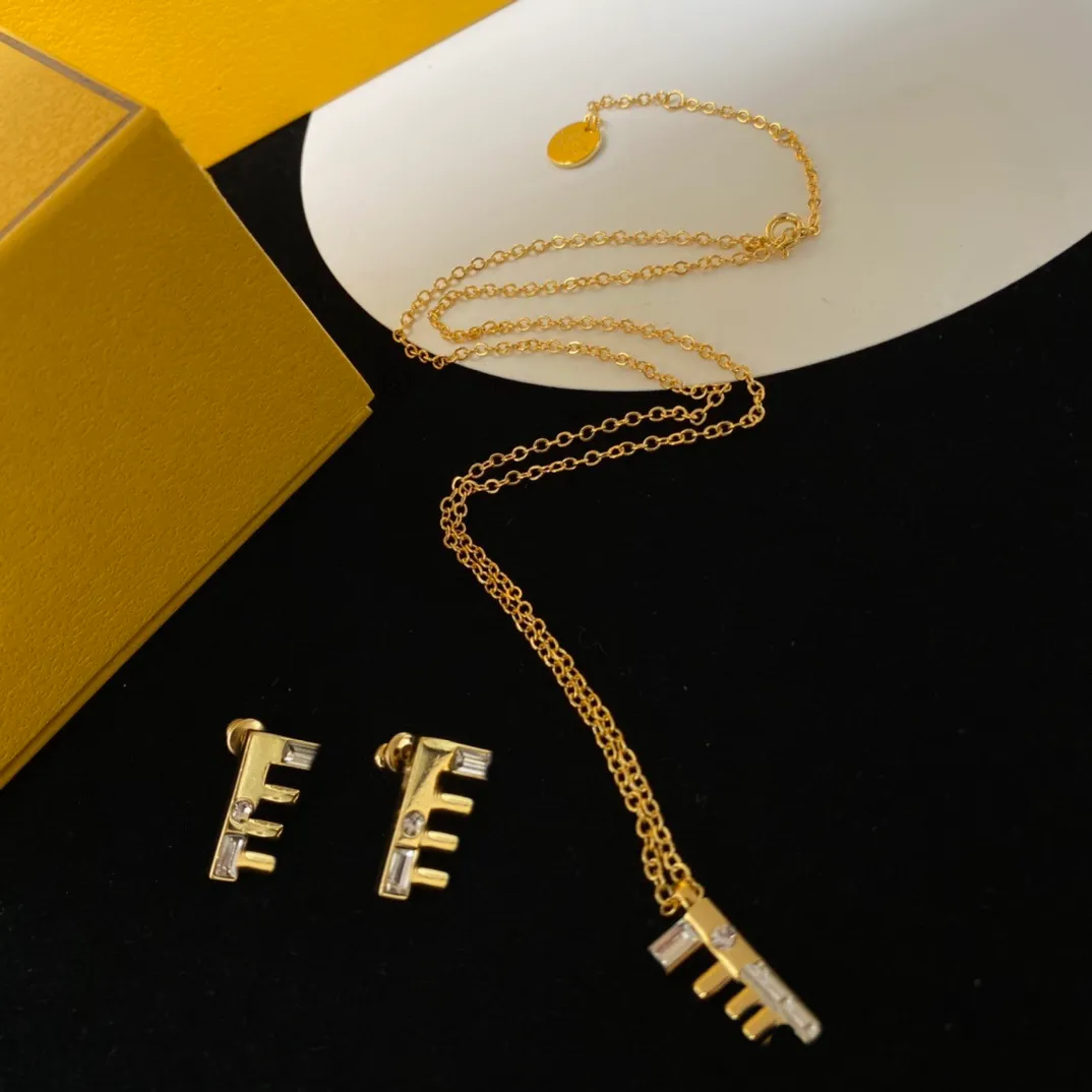 Personalized Initial Necklace: 18K Gold Crystal Inlay Jewelry Set ...