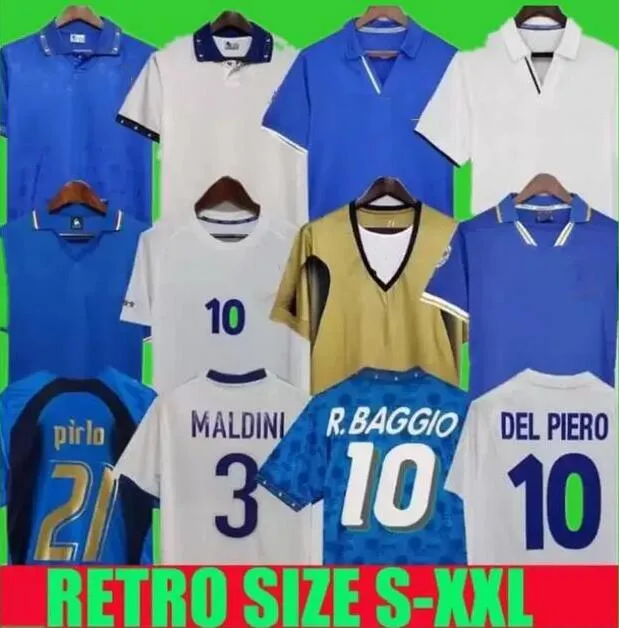1982 It alyS Maglia storica da calcio 1990 1996 1998 2000 HOME FOOTBALL 1994 Maldini Baggio Donadoni Schillaci Totti Del Piero 2006 Pirlo Inzaghi buffon Cannavaro maglie