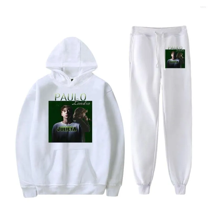 Erkek Hoodies Paulo Londra Merch 2d Sweatshirts Rekreasyonel Sweatpants Sport Suit Erkek ve Kadın Setleri