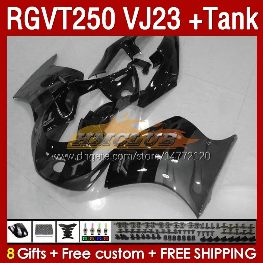 Carénages réservoir OEM pour SUZUKI RGVT RGV 250CC 250 CC 1997-1998 Bodys 161No.176 RGV250 VJ23 SAPC RGVT250 RGV-250 97 98 RGVT-250 RGV-250CC 1997 1998 ABS Carénage flammes gris