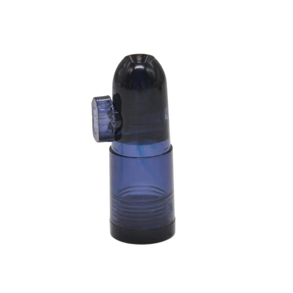 disposable shisha vape pen smoke accessory pipe Acrylic Shape Nasal Bullet Snuff Pill box Dispenser Snorter Rocket Shape Bottle Multi colors Smoking Pipes