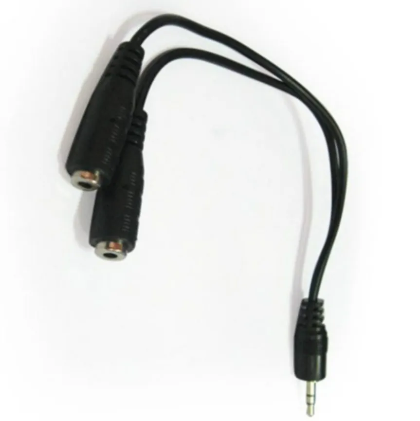 Cables de audio de 3,5 mm Auriculares Aux Y Adaptador divisor Convertidor de auriculares 1 macho a 2 hembra Cable de micrófono
