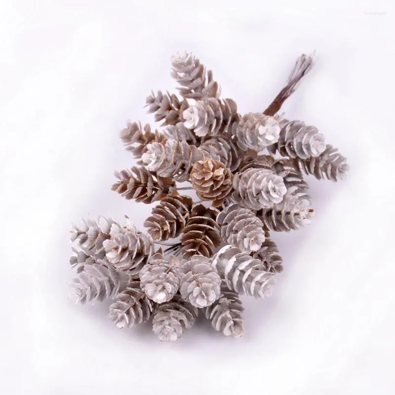 Decorative Flowers 6/10 Artificial Plant Fake Pine Cone Decoration Home Decor Christmas Garland Wedding Decorations Diy Xmas