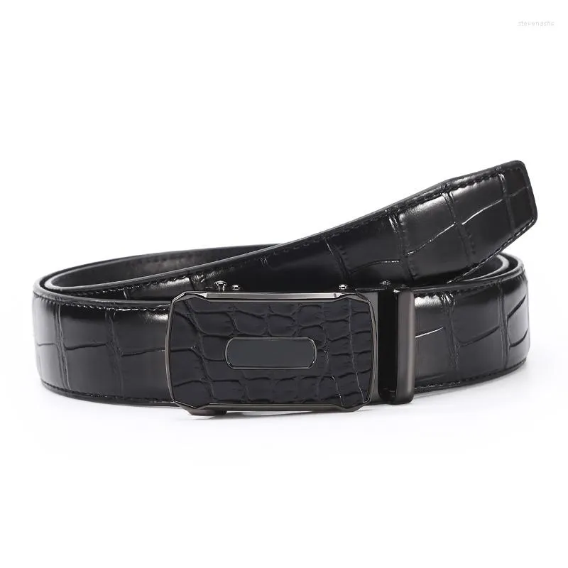 Gürtel für Männer Legierung Automatische Schnalle Männlich Business Casual Echtes Leder Designer Jeans Strap