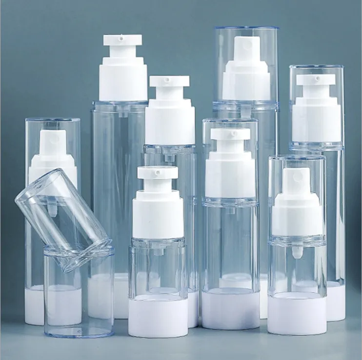 Botella recargable de prensa al vacío de 15/30/80/100ml, muestra portátil, botella de Spray cosmético, loción, tóner, herramienta para crema facial S281
