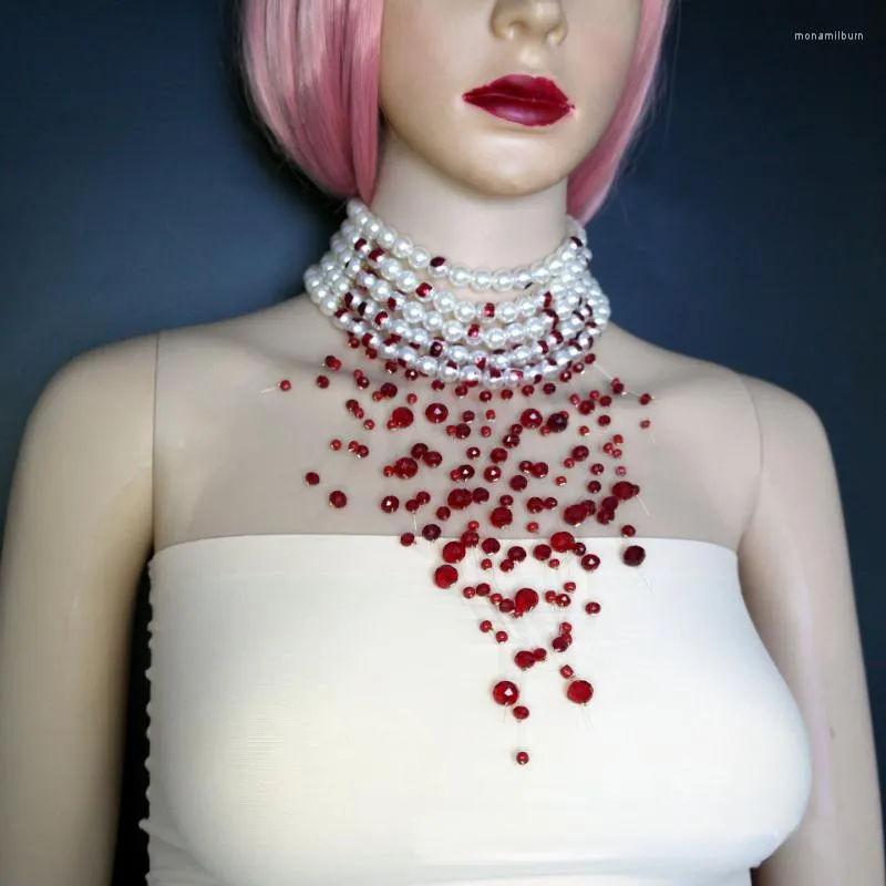 Cut throat 2024 pearl necklace