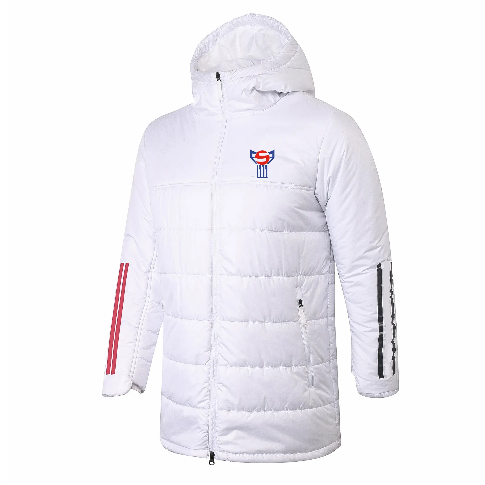 Ilhas Faroé Parkas masculinas para baixo inverno pré-jogo casaco com capuz casaco de algodão de inverno com zíper completo lazer esporte ao ar livre moletom quente