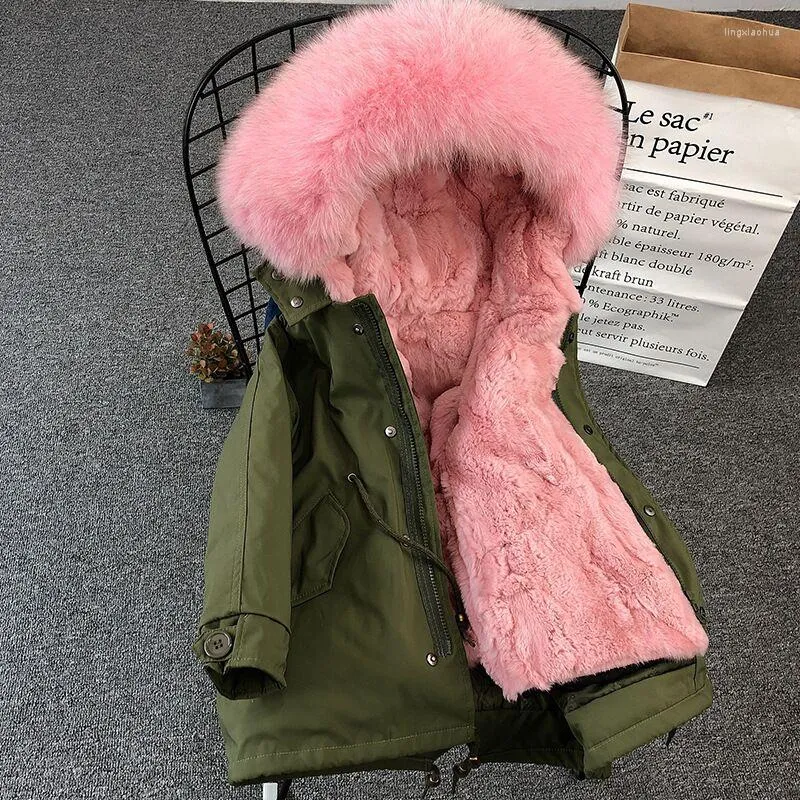 Giacche Cappotto di pelliccia per ragazze Bambini Parka caldo per bambini con cappuccio naturale Ragazzi Inverno Addensare Tute da neve per bambini