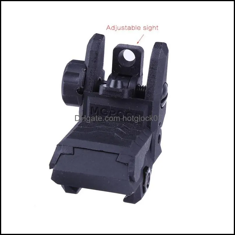 Tactical BUIS M4 AR15 AR-15 Front Rear Sight up Rapid Transition Backup Sight for Picatinny Rail